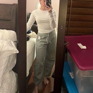 We The Free Blue and White Striped Pants